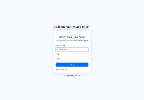 Akademik Teşvik - Giriş