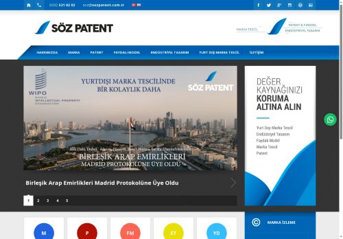 Söz Patent | Marka | Faydalı Model | Endüstriyel Tasarım | Yurt Dışı Marka Tescil | Konya