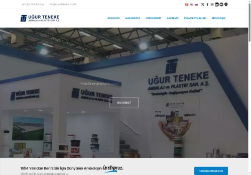 UGUR TENEKE | Ambalaj Üretimi, Production of Packages