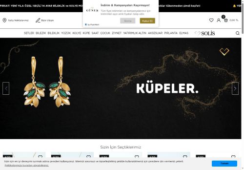 Güneş Kuyumcu | Altın Takı ve Mücevherat ve Sonsuz Pırıltı