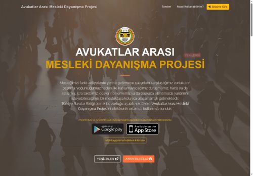 Türkiye Barolar Birliği Avukatlar Arası Mesleki Dayanışma Projesi