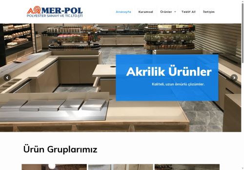 Merpol Polyester – Kompozit ürünler, mutfak tezgahları, polyester su depoları, akrilik mutfak tezgahları üretici firma.