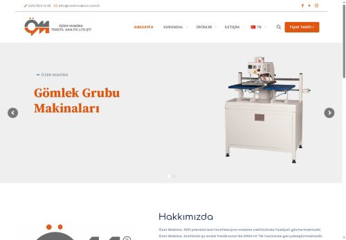 Özer Makina - Anasayfa