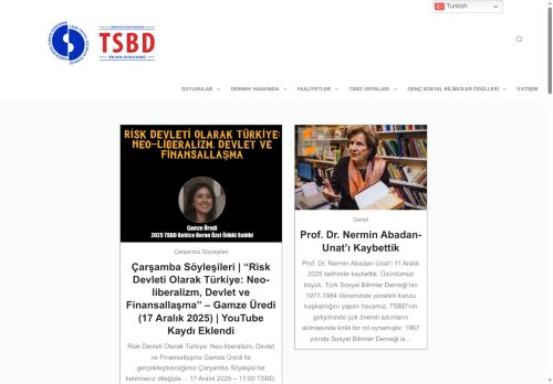 Türk Sosyal Bilimler Derneği – 1967’den Günümüze Sosyal Bilimler