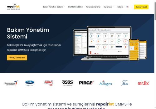 Bakım Yönetim Sistemi | CMMS Kurumsal Varlık Yönetimi