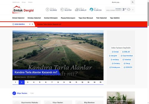 Emlak Dünyasının Nabzı Burada Atıyor! – EMLAK DERGİSİ