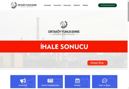 Ortaköy Yunus Emre Organize Sanayi Bölgesi – Ortaköy Yunus Emre Organize Sanayi Bölgesi