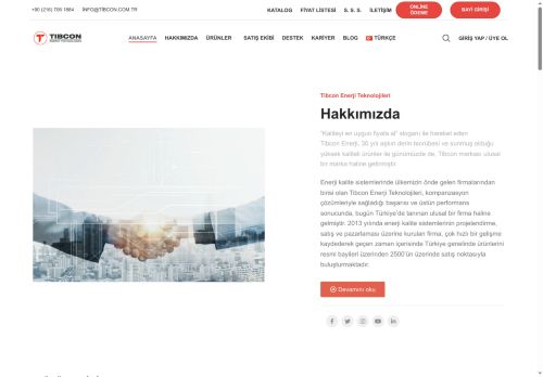 Tibcon Energy – YENİLİKÇİ ÇÖZÜMLER, SÜRDÜRÜLEBİLİR GELECEK İÇİN TİBCON ENERJİ TEKNOLOJİLERİ