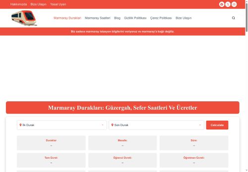 Marmaray Duraklari - BİZE ULAŞIN