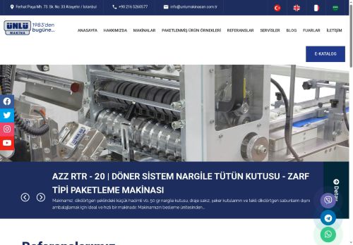 ÜNLÜ MAKİNA ZARF TİPİ PAKETLEME MAKİNASI