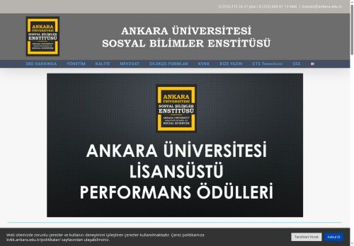Sosyal Bilimler Enstitüsü – Ankara Üniversitesi