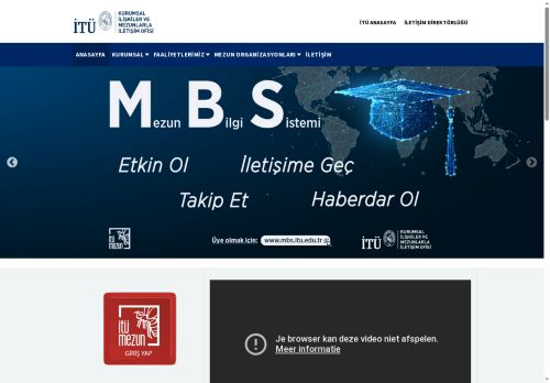 İTÜ KURUMSAL İLİŞKİLER VE MEZUNLARLA İLETİŞİM OFİSİ