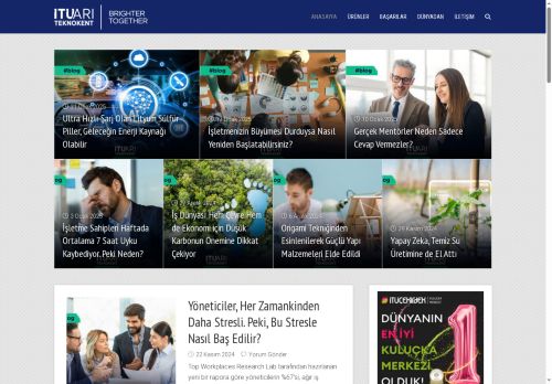 İTÜ ARI Teknokent - ANASAYFA