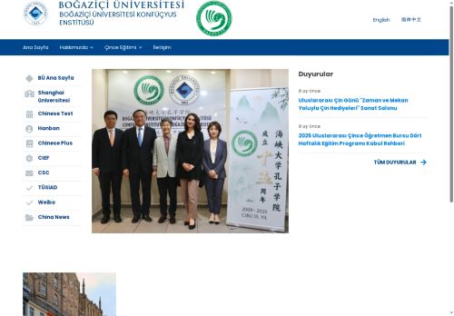 CONFUCİUS INSTITUTE AT BOĞAZİÇİ UNIVERSITY