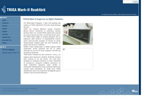 TRIGA MARK-II REAKTÖRÜ Ana Sayfa
