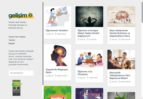 Gelisim – Terakki Vakfı Okulları Psikolojik Danışma ve Rehberlik Servisi