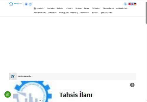 Bingöl Organize Sanayi Bölgesi Müdürlüğü