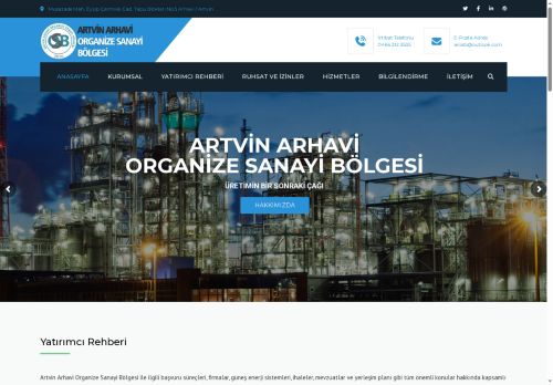 Artvin Arhavi Organize Sanayi Bölgesi