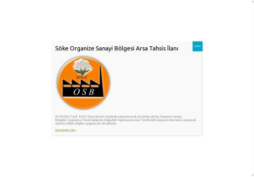 Söke Organize Sanayi Bölgesi