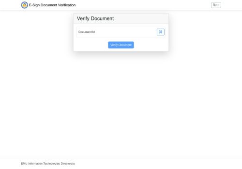 E-Sign Document Verification - Verify Document