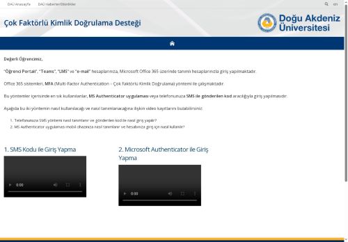 EMU - Multi Factor Authentication Support