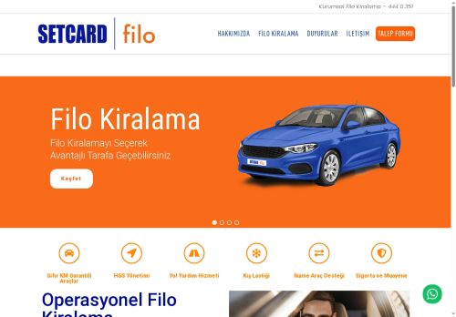 Setcard Filo – Kurumsal Filo Kiralama – 444 0 351