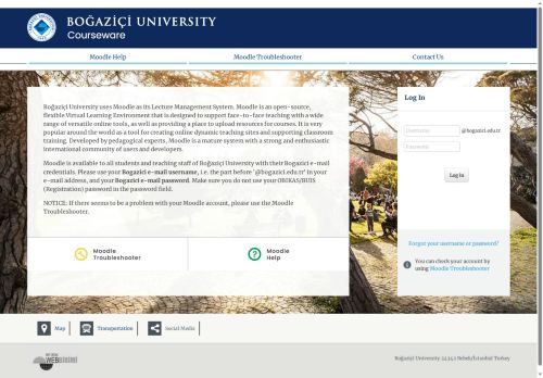 Welcome to Boğaziçi University Courseware | Moodle