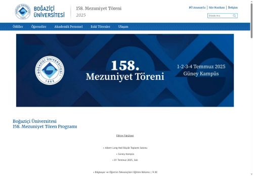 158. Mezuniyet Töreni