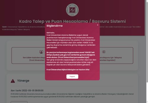 AİS | Fırat Üniversitesi