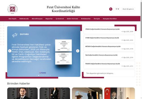 Ana Sayfa | Fırat Üniversitesi