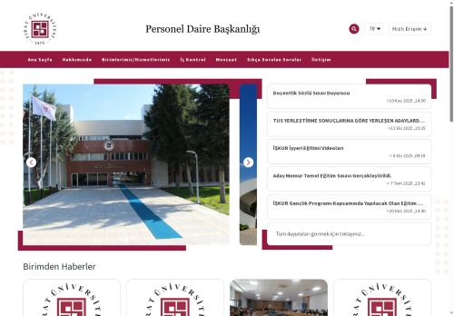 Hizmet İçi Eğitim | Fırat Üniversitesi