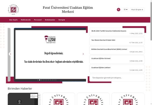 Ana Sayfa | Fırat Üniversitesi