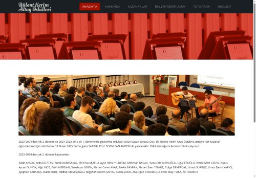 Bülent Kerim Altay Ödülleri