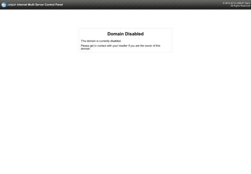 Domain disabled