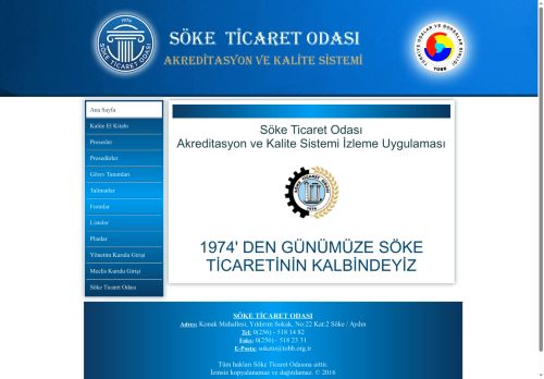 Söke Ticaret Odası Akreditasyon Sistemi > Ana Sayfa