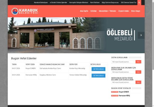 Karabük Belediyesi Mezarlık Bilgi Sistemi