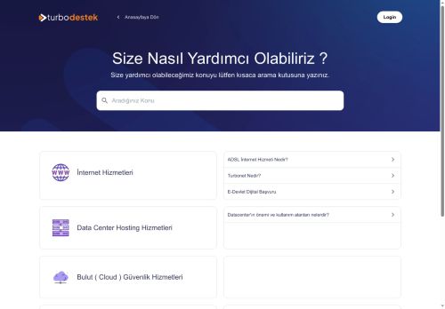 Turbonet Destek Sistemi - Help Center