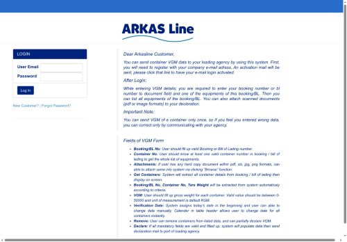 Arkas Line VGM