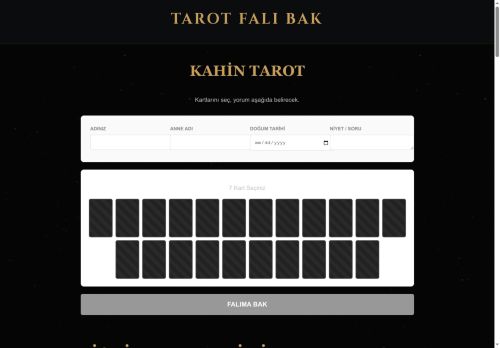Tarot Falı Bak