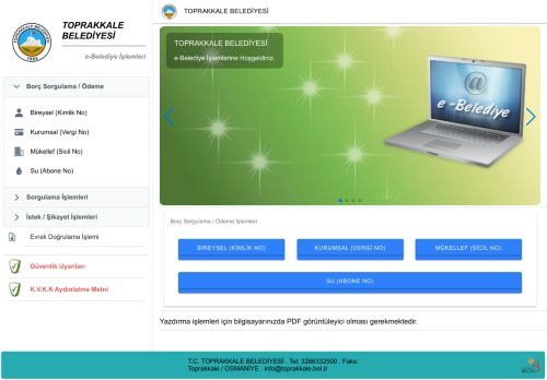 E-Belediye Hizmetleri