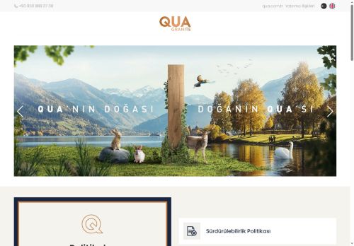 QUA Granite Sürdürülebilirlik