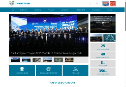 TEKNOSAB|Bursa Teknoloji Organize Sanayi Bölgesi