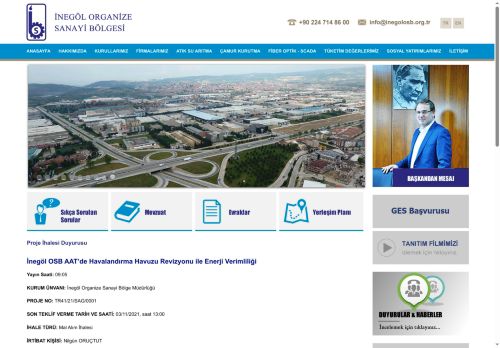 ANASAYFA - İnegöl Organize Sanayi Bölgesi