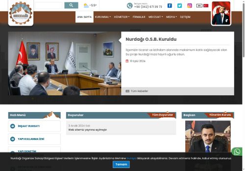 Nurdağı Organize Sanayi Bölgesi