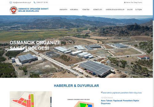 Osmancık Organize Sanayi Bölge Müdürlüğü | Osmancık OSB