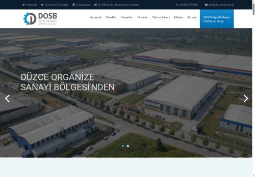 Düzce Organize Sanayi Bölgesi Resmi Web Sitesi - DOSB