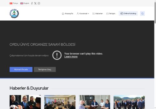 ORDU ÜNYE ORGANİZE SANAYİ BÖLGESİ – ÜNYE OSB
