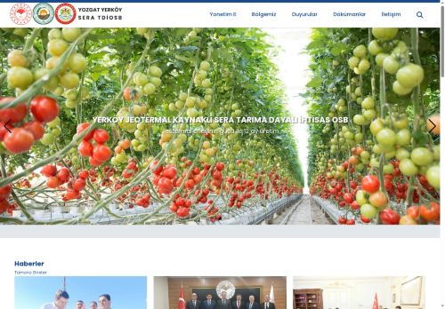Yozgat Yerköy Jeotermal Kaynaklı Sera Tarıma Dayalı İhtisas Organize Sanayi Bölgesi