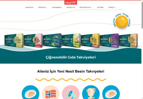 Ailenizin için yeni nesil besin takviyeleri - Anasayfa - easyVit®