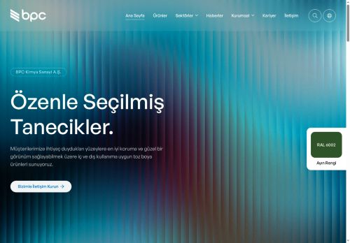 BPC Kimya Sanayi A.Ş. – Carefully Selected Particles